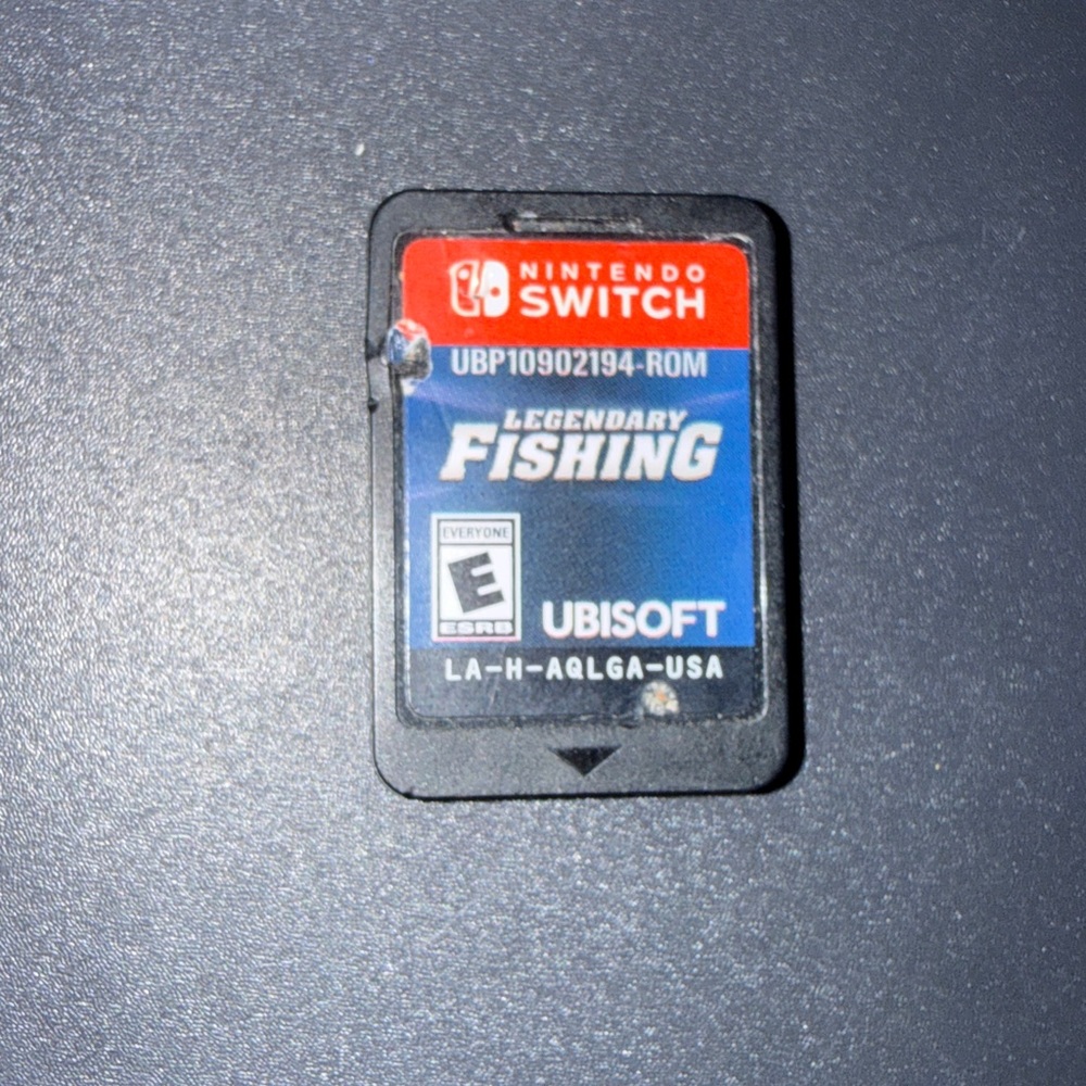Ubisoft Legendary Fishing Game for Nintendo Switch - Black and Blue no box
